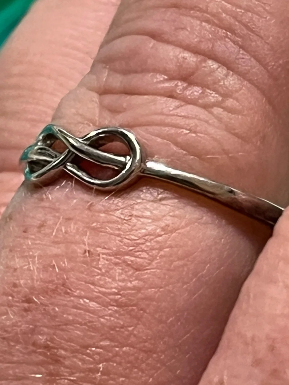 Sterling Silver 925 Infinity Knot Size 9.75 Ring